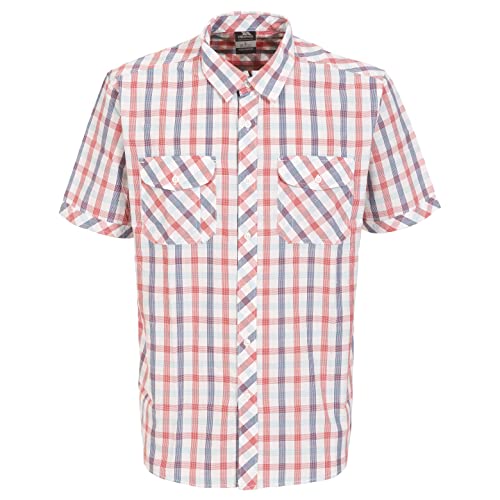 Trespass Hopedale, Red Check, S, Poloshirt mit Kragen für Herren, Small, Rot Trespass Hopedale, Red Check, S, Poloshirt mit Kragen für Herren, Small, Rot von Trespass