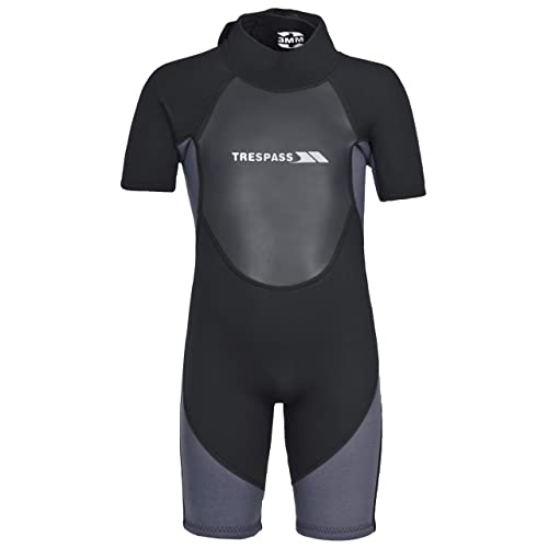 Trespass Scuba, Black, 2/3, Kurzer 3mm-Neoprenanzug mit 7mm-Reißverschluss für Kinder / Jungen 2-12 Jahre, 2-3 Jahre, Schwarz Trespass Scuba, Black, 2/3, Kurzer 3mm-Neoprenanzug mit 7mm-Reißverschluss für Kinder / Jungen 2-12 Jahre, 2-3 Jahre, Schwarz von Trespass