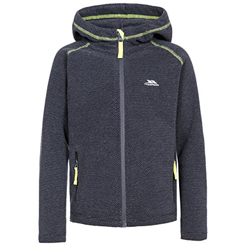 Trespass Jungen Warme Fleece Jacke Mit Kapuze 300g/m² Buoy, Black, 9/10, MCFLFLN10001_BLK9/10 Trespass Jungen Warme Fleece Jacke Mit Kapuze 300g/m² Buoy, Black, 9/10, MCFLFLN10001_BLK9/10 von Trespass