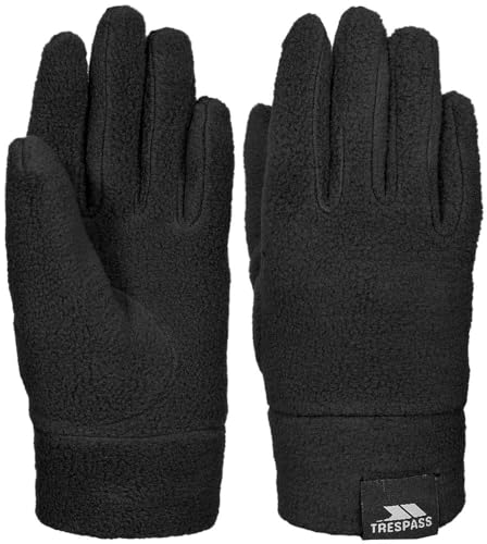 Trespass Kinder Lala Ii 1 x Fleece-Handschuhe, Schwarz, Size 2/4 von Trespass