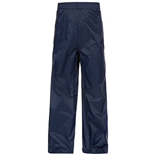 Trespass Kinder Regenhose Kompakt Zusammenrollbare Qikpac, Navy, 9/10, UCBTRAM30001_NA19/10 von Trespass