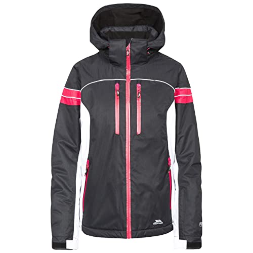 Trespass Locki, Black, M, Warme Wasserdichte Gepolsterte Skijacke mit abnehmbarer Kapuze & herausnehmbarem Schneefang für Damen, Medium, Schwarz Trespass Locki, Black, M, Warme Wasserdichte Gepolsterte Skijacke mit abnehmbarer Kapuze & herausnehmbarem Schneefang für Damen, Medium, Schwarz von Trespass