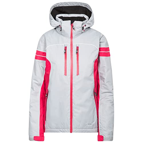 Trespass Locki, Platinum, L, Warme Wasserdichte Gepolsterte Skijacke mit abnehmbarer Kapuze & herausnehmbarem Schneefang für Damen, Large, Grau Trespass Locki, Platinum, L, Warme Wasserdichte Gepolsterte Skijacke mit abnehmbarer Kapuze & herausnehmbarem Schneefang für Damen, Large, Grau von Trespass
