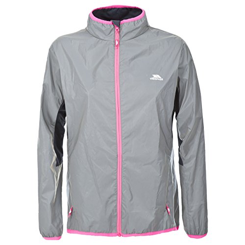 Trespass Lumi, Silver Reflective, M, Wasserdichte Jacke aus Vollständig Reflektivem Material für Damen, Medium, Grau von Trespass