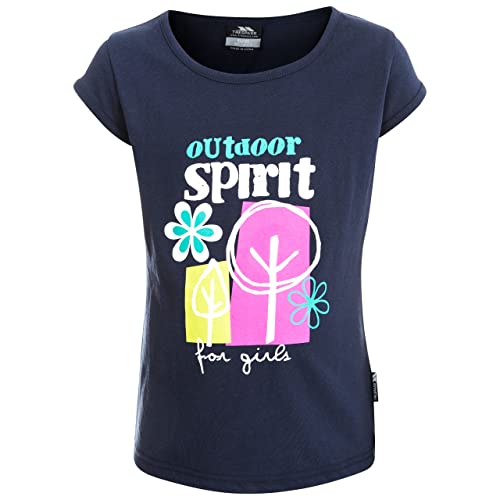 Trespass Mädchen T-shirt Mit Coolem Frontalaufdruck Wallflower, Navy, 11/12, FCTOTSN10002_NA111/12 Trespass Mädchen T-shirt Mit Coolem Frontalaufdruck Wallflower, Navy, 11/12, FCTOTSN10002_NA111/12 von Trespass