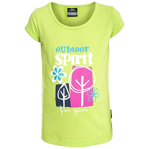 Trespass Mädchen T-shirt Mit Coolem Frontalaufdruck Wallflower, Kiwi, 3/4, FCTOTSN10002_KII3/4 von Trespass