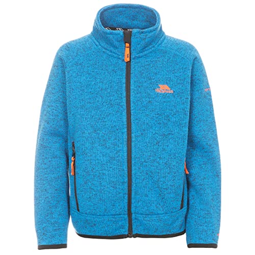 Trespass Mario, Blue Marl, 3/4, Warme Fleecejacke 300g/m² für Kinder / Jungen 2-12 Jahre, 3-4 Jahre, Blau von Trespass