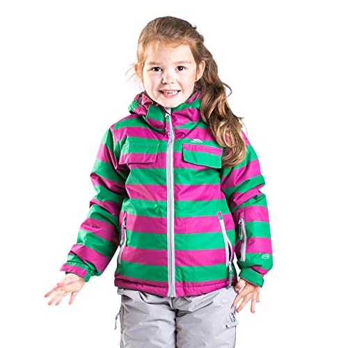 Trespass Motley, Hot Pink, 11/12, Wasserdichte Skijacke mit abnehmbarer Kapuze, Schneefang & Skipasstasche für Kinder / Unisex / Mädchen und Jungen, 11-12 Jahre, Rosa / Pink Trespass Motley, Hot Pink, 11/12, Wasserdichte Skijacke mit abnehmbarer Kapuze, Schneefang & Skipasstasche für Kinder / Unisex / Mädchen und Jungen, 11-12 Jahre, Rosa / Pink von Trespass