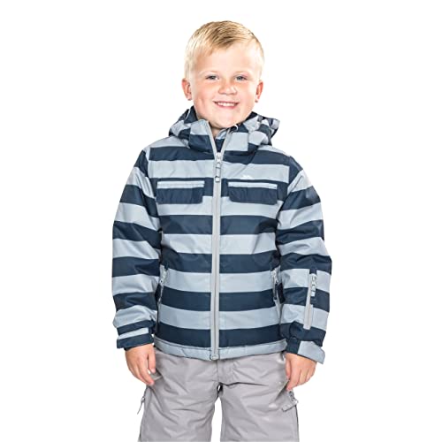 Trespass Motley, Navy, 11/12, Wasserdichte Skijacke mit abnehmbarer Kapuze, Schneefang & Skipasstasche für Kinder / Unisex / Mädchen und Jungen, 11-12 Jahre, Blau Trespass Motley, Navy, 11/12, Wasserdichte Skijacke mit abnehmbarer Kapuze, Schneefang & Skipasstasche für Kinder / Unisex / Mädchen und Jungen, 11-12 Jahre, Blau von Trespass