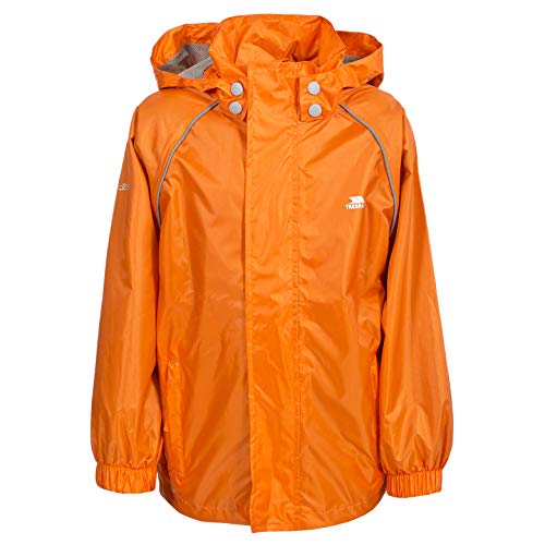 Trespass Neely II, Apricot, 3/4, Wasserdichte Jacke mit abnehmbarer Kapuze für Kinder / Unisex / Mädchen und Jungen, 3-4 Jahre, Orange Trespass Neely II, Apricot, 3/4, Wasserdichte Jacke mit abnehmbarer Kapuze für Kinder / Unisex / Mädchen und Jungen, 3-4 Jahre, Orange von Trespass