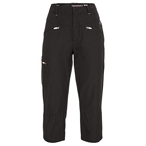 Trespass Damen Schnelltrocknende 3/4-lange Wanderhose Mit Uv-schutz Easher, Black, XS, FABTSHM10004_BLKXS Trespass Damen Schnelltrocknende 3/4-lange Wanderhose Mit Uv-schutz Easher, Black, XS, FABTSHM10004_BLKXS von Trespass