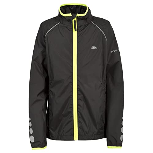 Trespass Paceline, Black, 7/8, Wasserdichte Sportjacke / Funktionsjacke / Wetterjacke für Kinder / Unisex / Mädchen und Jungen, 7-8 Jahre, Schwarz Trespass Paceline, Black, 7/8, Wasserdichte Sportjacke / Funktionsjacke / Wetterjacke für Kinder / Unisex / Mädchen und Jungen, 7-8 Jahre, Schwarz von Trespass