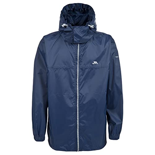 Trespass Packup Jacket, Navy, XXS, Kompakt Zusammenrollbare Wasserdichte Jacke mit Kapuze für Damen und Herren / Unisex, XX-Small / 2XS / 2X-Small, Blau Trespass Packup Jacket, Navy, XXS, Kompakt Zusammenrollbare Wasserdichte Jacke mit Kapuze für Damen und Herren / Unisex, XX-Small / 2XS / 2X-Small, Blau von Trespass
