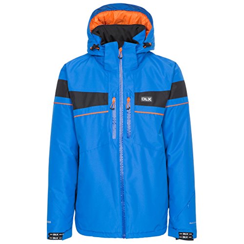 Trespass Pryce Wasserdichte DLX Skijacke / Funktionsjacke / Wetterjacke mit abnehmbarer Kapuze, Unterarmbelüftung, Kopfhörereingang, Skibrillentasche, herausnehmbarem Schneefang & Skipasstasche für Herren Trespass Pryce Wasserdichte DLX Skijacke / Funktionsjacke / Wetterjacke mit abnehmbarer Kapuze, Unterarmbelüftung, Kopfhörereingang, Skibrillentasche, herausnehmbarem Schneefang & Skipasstasche für Herren von Trespass