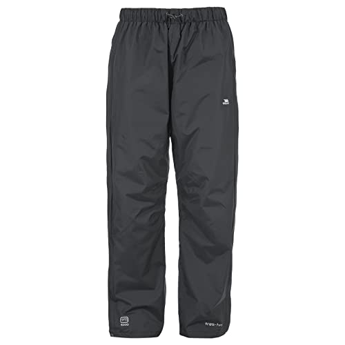 Trespass Purnell, Black, XXS, Wasserdichte Regenhose mit Reißverschluss auf voller Beinlänge für Herren, XX-Small / 2XS / 2X-Small, Schwarz Trespass Purnell, Black, XXS, Wasserdichte Regenhose mit Reißverschluss auf voller Beinlänge für Herren, XX-Small / 2XS / 2X-Small, Schwarz von Trespass