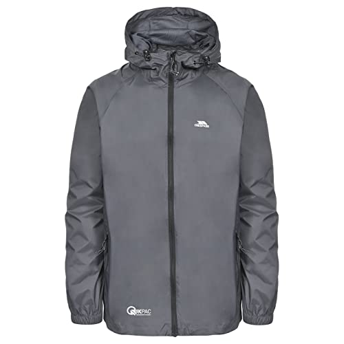 Trespass Damen Kompakt Zusammenrollbare Wasserdichte Regenjacke Qikpac Jacket, Flint, XXXS, UAJKRAI10001_FLIXXXS Trespass Damen Kompakt Zusammenrollbare Wasserdichte Regenjacke Qikpac Jacket, Flint, XXXS, UAJKRAI10001_FLIXXXS von Trespass