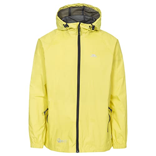 Trespass Unisex Erwachsene Qikpac Jacket Kompakt Zusammenrollbare Wasserdichte Regenjacke, Gelb (Yellow), XXL Trespass Unisex Erwachsene Qikpac Jacket Kompakt Zusammenrollbare Wasserdichte Regenjacke, Gelb (Yellow), XXL von Trespass