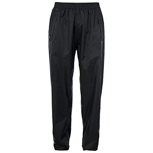 Trespass Qikpac Pant, Black, XXXS, Kompakt Zusammenrollbare Wasserdichte Regenhose mit 3 Taschenöffnungen für Damen und Herren / Unisex, XXX-Small / 3XS / 3X-Small, Schwarz von Trespass