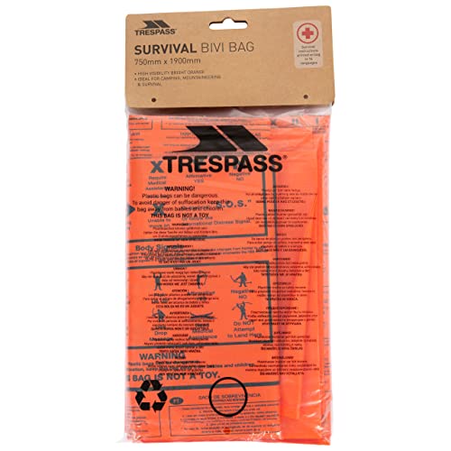 Trespass Radiator, Orange, Rettungsdecke / Thermodecke / Rettungsfolie / Survival Bag / Notfalldecke / Erste Hilfe Decke, Orange Trespass Radiator, Orange, Rettungsdecke / Thermodecke / Rettungsfolie / Survival Bag / Notfalldecke / Erste Hilfe Decke, Orange von Trespass