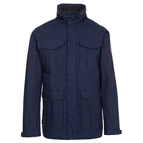 Trespass Herren Rainthan wasserdichte Regenjacke mit verdeckter Kapuze, Navy, XL Trespass Herren Rainthan wasserdichte Regenjacke mit verdeckter Kapuze, Navy, XL von Trespass