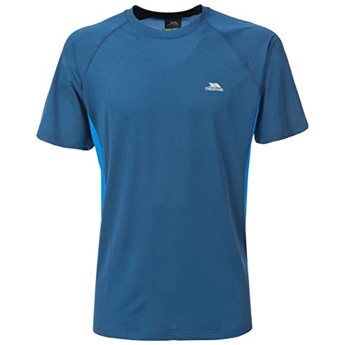 Trespass Reptia, Midnight Blue, XXS, Schnelltrocknendes Stretch T-Shirt mit Schlüsseltasche für Herren, XX-Small / 2XS / 2X-Small, Blau Trespass Reptia, Midnight Blue, XXS, Schnelltrocknendes Stretch T-Shirt mit Schlüsseltasche für Herren, XX-Small / 2XS / 2X-Small, Blau von Trespass