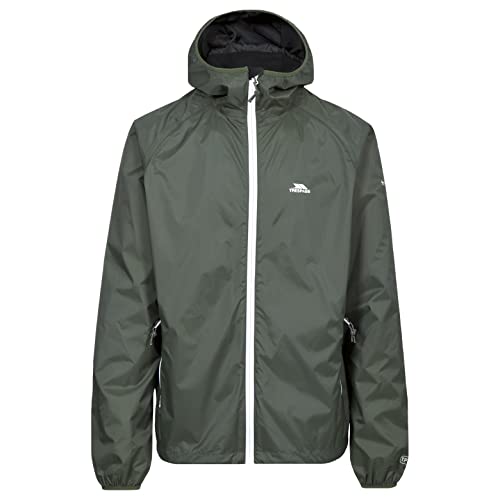 Trespass Rocco II, Thyme, XXS, Wasserdichte Jacke für Herren, XX-Small / 2XS / 2X-Small, Grün von Trespass