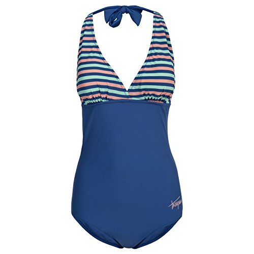 Trespass Sassy, Harbour Stripe, XS, Badeanzug mit herausnehmbaren Polstern für Damen, X-Small, Blau Trespass Sassy, Harbour Stripe, XS, Badeanzug mit herausnehmbaren Polstern für Damen, X-Small, Blau von Trespass