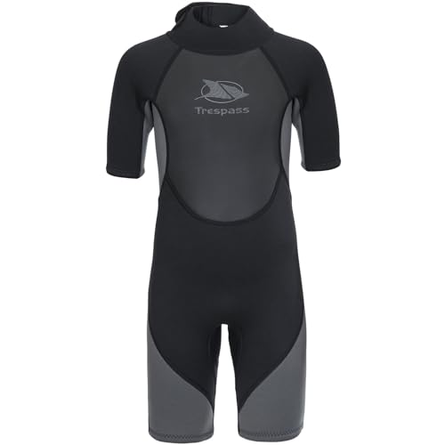 Trespass Scuba, Black, 9/10, Kurzer 3mm-Neoprenanzug mit 7mm-Reißverschluss für Kinder / Jungen 2-12 Jahre, 9-10 Jahre, Schwarz Trespass Scuba, Black, 9/10, Kurzer 3mm-Neoprenanzug mit 7mm-Reißverschluss für Kinder / Jungen 2-12 Jahre, 9-10 Jahre, Schwarz von Trespass