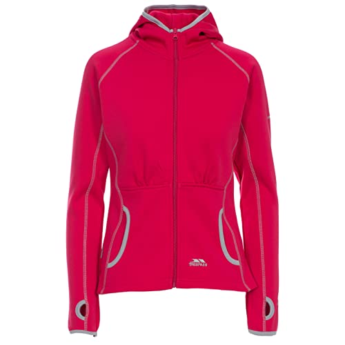 Trespass Sunnyside, Raspberry, XXS, Warme Fleecejacke 300g/m² mit Kapuze für Damen, XX-Small / 2XS / 2X-Small, Rosa / Pink von Trespass