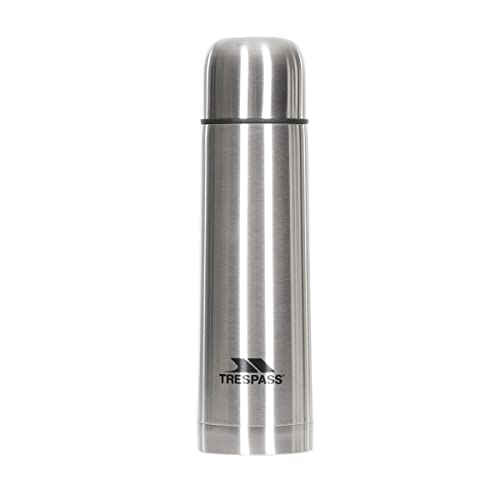 Trespass Thirst 50X, Silver, Unzerbrechliche Edelstahl Thermoskanne 500ml für Warme oder Kalte Getränke, Silber Trespass Thirst 50X, Silver, Unzerbrechliche Edelstahl Thermoskanne 500ml für Warme oder Kalte Getränke, Silber von Trespass