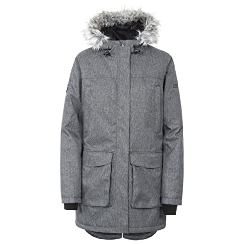 Trespass Thundery, Black/Silver Grey, M, Warme Wasserdichte Gepolsterte Jacke für Damen, Medium, Schwarz/Silbergrau Trespass Thundery, Black/Silver Grey, M, Warme Wasserdichte Gepolsterte Jacke für Damen, Medium, Schwarz/Silbergrau von Trespass