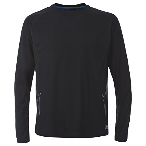 Trespass Toko, Black, XS, Schnelltrocknendes Sport Top für Herren, X-Small, Schwarz von Trespass