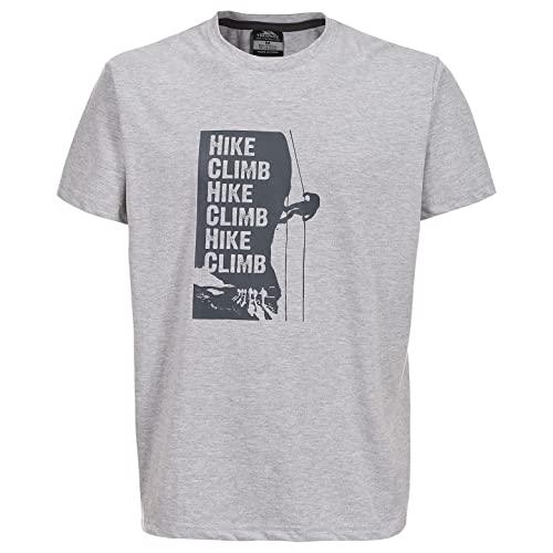 Trespass Tramore, Grey Marl, XXS, T-Shirt mit Aufdruck für Herren, XX-Small / 2XS / 2X-Small, Grau Trespass Tramore, Grey Marl, XXS, T-Shirt mit Aufdruck für Herren, XX-Small / 2XS / 2X-Small, Grau von Trespass