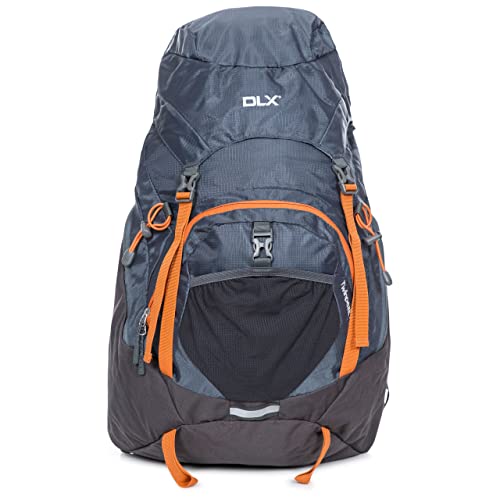 Trespass DLX Twinpeak, Flint, Rucksack 45 Liter mit Ösen für Wanderstöcke & Eispickel, Kompatibel mit Trinkblase/Wasserreservoir/Hydration Pack, Grau Trespass DLX Twinpeak, Flint, Rucksack 45 Liter mit Ösen für Wanderstöcke & Eispickel, Kompatibel mit Trinkblase/Wasserreservoir/Hydration Pack, Grau von Trespass