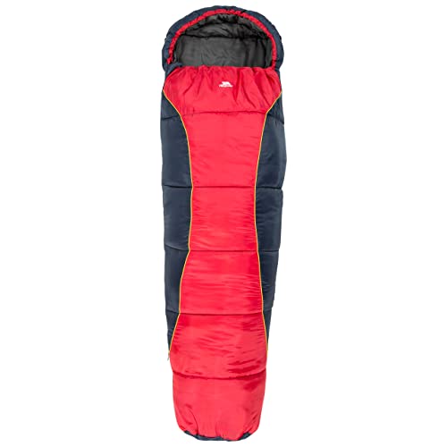 Trespass Unisex Jugend Bunka 3-Jahreszeiten-Schlafsack mit Hohlfaserfüllung, 170 x 65 x 45 cm, rot, 170 cm x 65 cm x 45 cm Trespass Unisex Jugend Bunka 3-Jahreszeiten-Schlafsack mit Hohlfaserfüllung, 170 x 65 x 45 cm, rot, 170 cm x 65 cm x 45 cm von Trespass