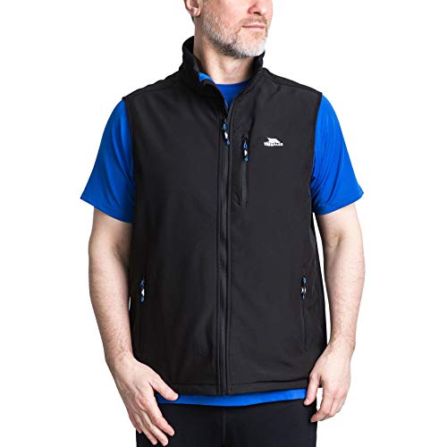 Trespass Vassus, Black, XL, Winddichte Softshellweste für Herren, X-Large, Schwarz Trespass Vassus, Black, XL, Winddichte Softshellweste für Herren, X-Large, Schwarz von Trespass