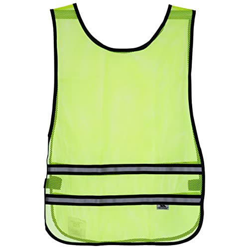 Trespass Visible, Hi Visibility Yellow, Warnweste mit elastischen Seitenbändern, Neon Gelb von Trespass