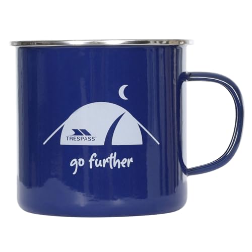 Trespass Wilfred, Blue, Campingbecher mit Emaillebeschichtung 670ml 10cm x 9,5cm, Blau Trespass Wilfred, Blue, Campingbecher mit Emaillebeschichtung 670ml 10cm x 9,5cm, Blau von Trespass