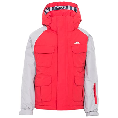 Trespass Wilmot, Red, 5/6, Wasserdichte Skijacke mit abnehmbarer Kapuze, Schneefang & Skipasstasche für Kinder / Jungen 2-12 Jahre, 5-6 Jahre, Rot Trespass Wilmot, Red, 5/6, Wasserdichte Skijacke mit abnehmbarer Kapuze, Schneefang & Skipasstasche für Kinder / Jungen 2-12 Jahre, 5-6 Jahre, Rot von Trespass