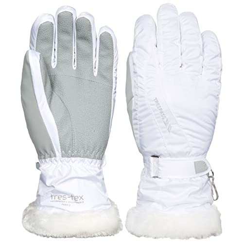 Trespass Yani, White, XL, Wasserdichte Gepolsterte Handschuhe für Damen, X-Large, Weiß Trespass Yani, White, XL, Wasserdichte Gepolsterte Handschuhe für Damen, X-Large, Weiß von Trespass