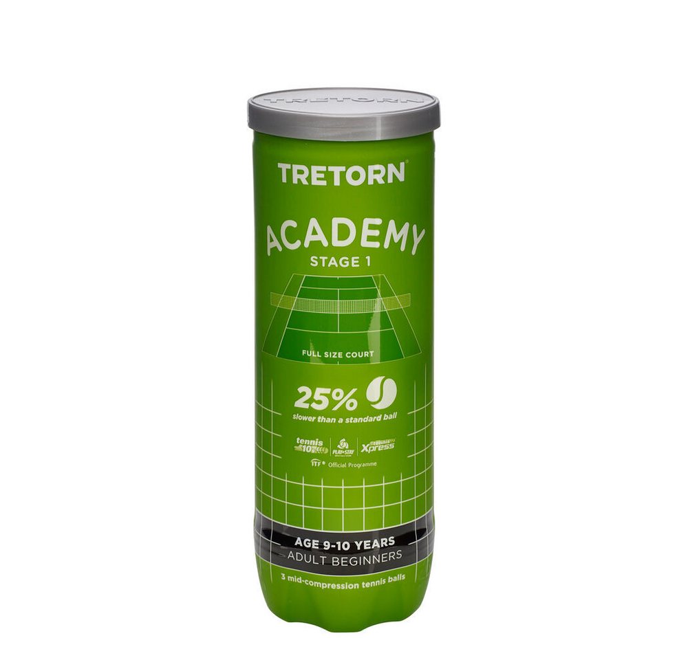 Tretorn Tennisball Academy Green 3 Pack Tretorn Tennisball Academy Green 3 Pack von Tretorn