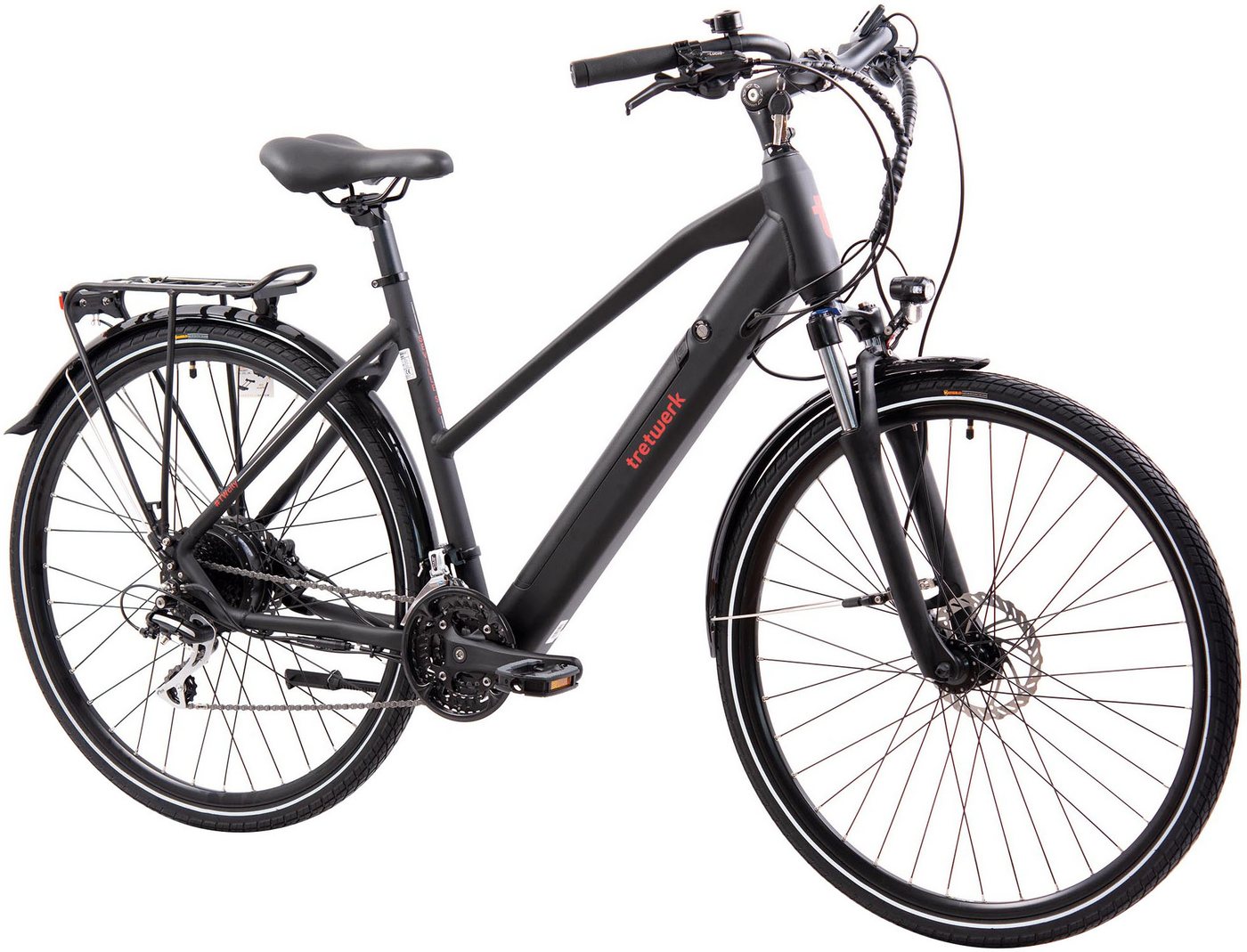 Tretwerk E-Bike Trekkingrad Seville 5.0, 24 Gang Shimano, Kettenschaltung, Heckmotor, 418 Wh, Pedelec, Elektrofahrrad für Damen u. Herren Tretwerk E-Bike Trekkingrad Seville 5.0, 24 Gang Shimano, Kettenschaltung, Heckmotor, 418 Wh, Pedelec, Elektrofahrrad für Damen u. Herren von Tretwerk