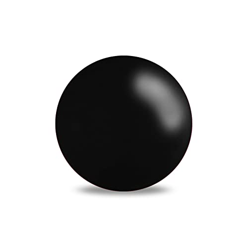 Treuheld® Kunststoff Piercing Kugel mit Gewinde | Farbe: Schwarz | Größe: 1,2 x 4 mm von Treuheld