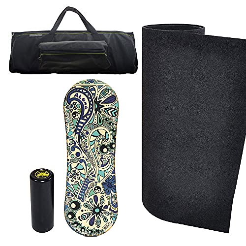 Trickboard Aloha Set: Board Bag + Roller + Carpet + Sticker Free - Balance Training Skateboard Surfboard Snowboard Wakeboard Trickboard Aloha Set: Board Bag + Roller + Carpet + Sticker Free - Balance Training Skateboard Surfboard Snowboard Wakeboard von Trickboard