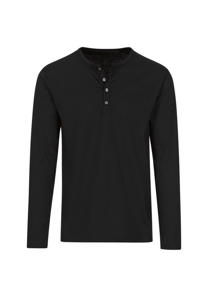 Trigema Longsleeve TRIGEMA Langarmshirt mit Knopfleiste (1-tlg) Trigema Longsleeve TRIGEMA Langarmshirt mit Knopfleiste (1-tlg) von Trigema