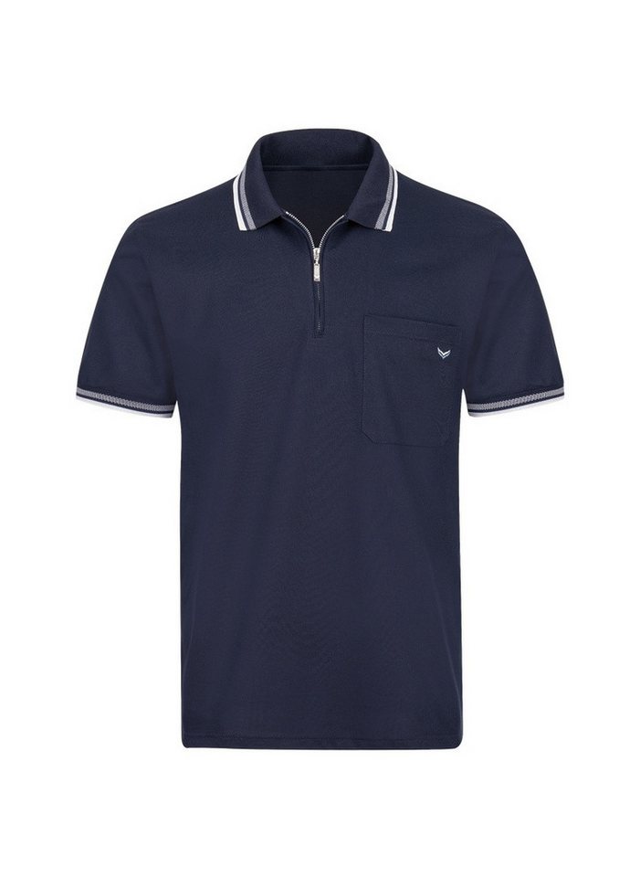 Trigema Poloshirt TRIGEMA Poloshirt mit Reißverschluss (1-tlg) von Trigema