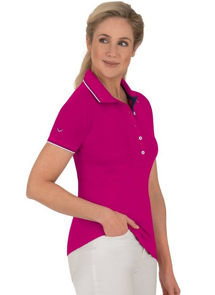 Trigema Poloshirt TRIGEMA Slim Fit Poloshirt mit langer Knopfleiste (1-tlg) von Trigema