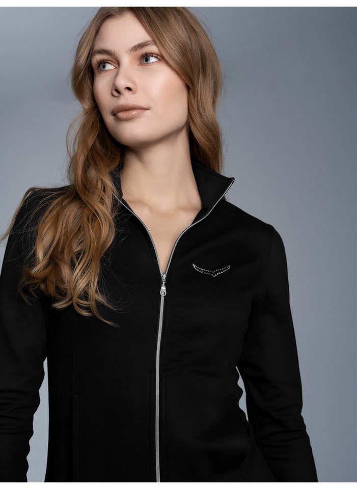 Trigema Sweatjacke TRIGEMA Jacke mit Kristallsteinen (1-tlg) Trigema Sweatjacke TRIGEMA Jacke mit Kristallsteinen (1-tlg) von Trigema