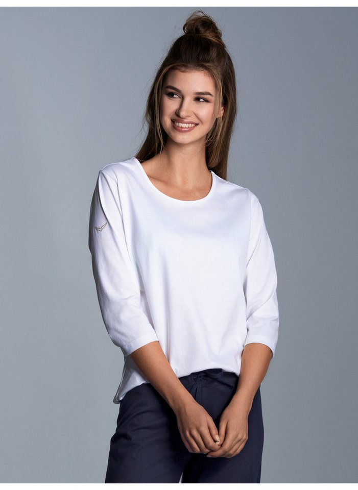 Trigema T-Shirt TRIGEMA 3/4 Arm Shirt aus Biobaumwolle (1-tlg) Trigema T-Shirt TRIGEMA 3/4 Arm Shirt aus Biobaumwolle (1-tlg) von Trigema