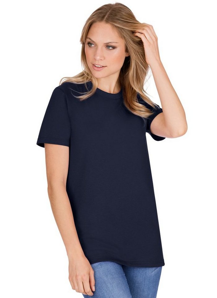 Trigema T-Shirt TRIGEMA Slim Fit T-Shirt aus DELUXE Baumwolle (1-tlg) Trigema T-Shirt TRIGEMA Slim Fit T-Shirt aus DELUXE Baumwolle (1-tlg) von Trigema